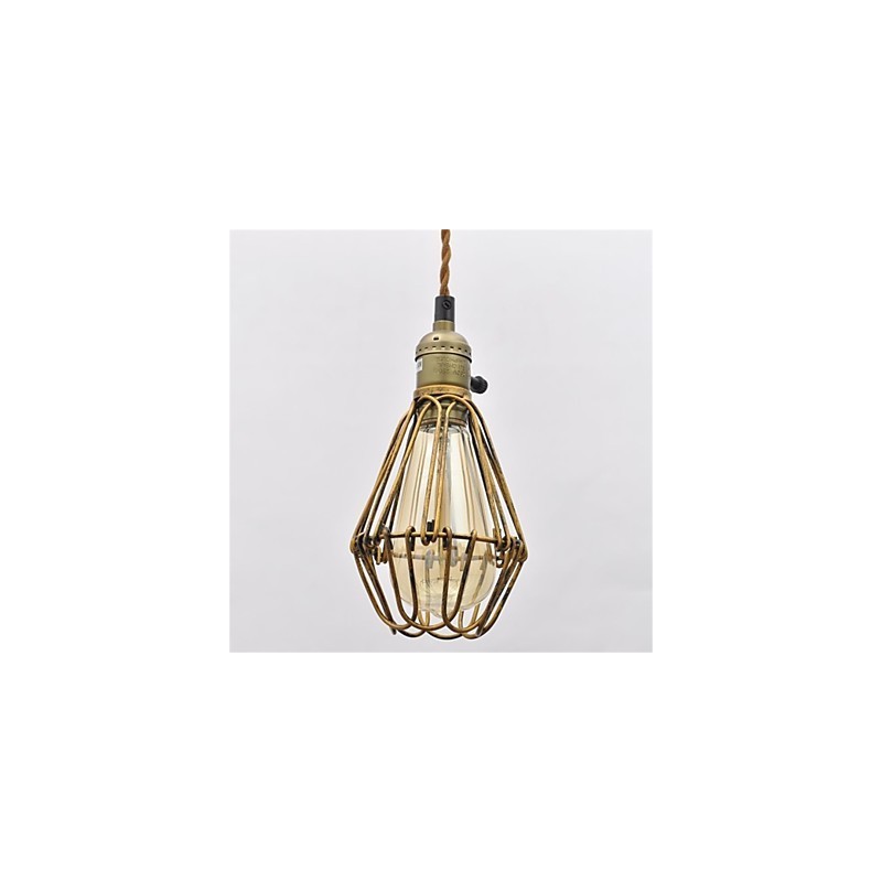 American country Vintage single head lotus Iron Chandelier