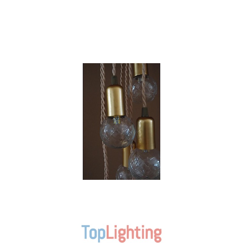 Traditional Classic Rustic Lodge Vintage Retro Lantern Drum Country Globe Mini Style Painting Glass Pendant Light