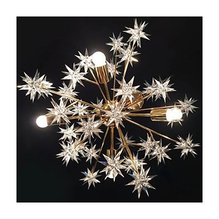 Creative Spark Wrought Iron Ball Stars Droplight Atmosphere Creative Spark Wrought Iron Ball Stars Droplight Atmosphere