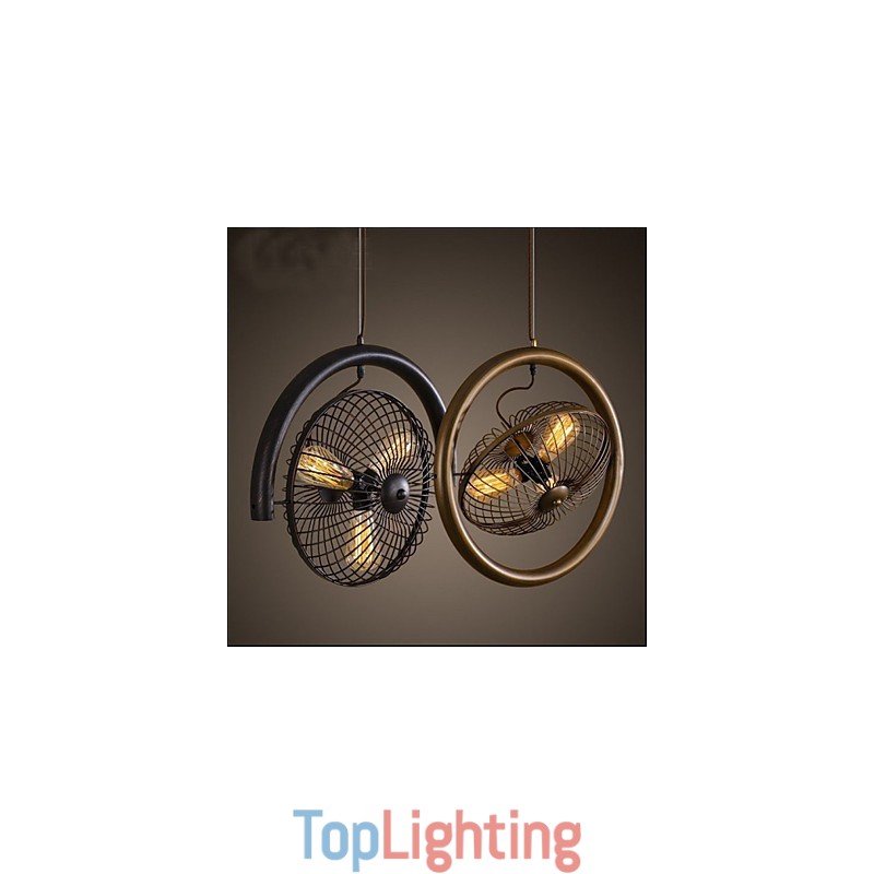 Retro Industrial Wind lamp fan pendant lamp American style