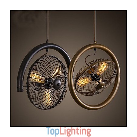Retro Industrial Wind lamp fan pendant lamp American style Retro Industrial Wind lamp fan pendant lamp American style