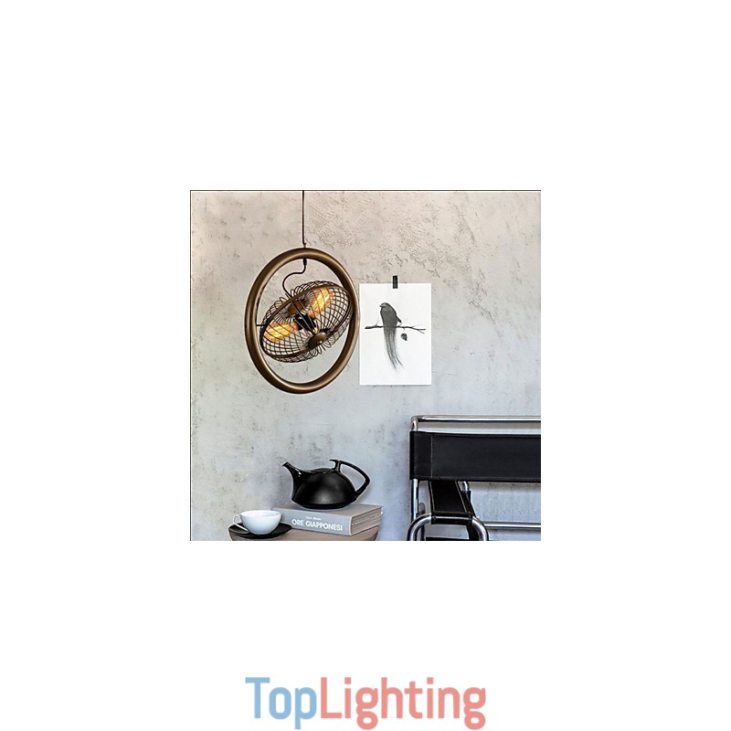 Retro Industrial Wind lamp fan pendant lamp American style