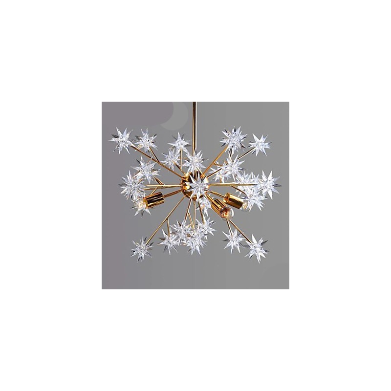 Creative Spark Wrought Iron Ball Stars Droplight Atmosphere