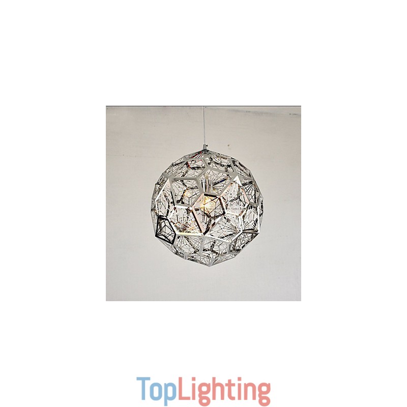 Silver Silver Brick Mesh Chandelier