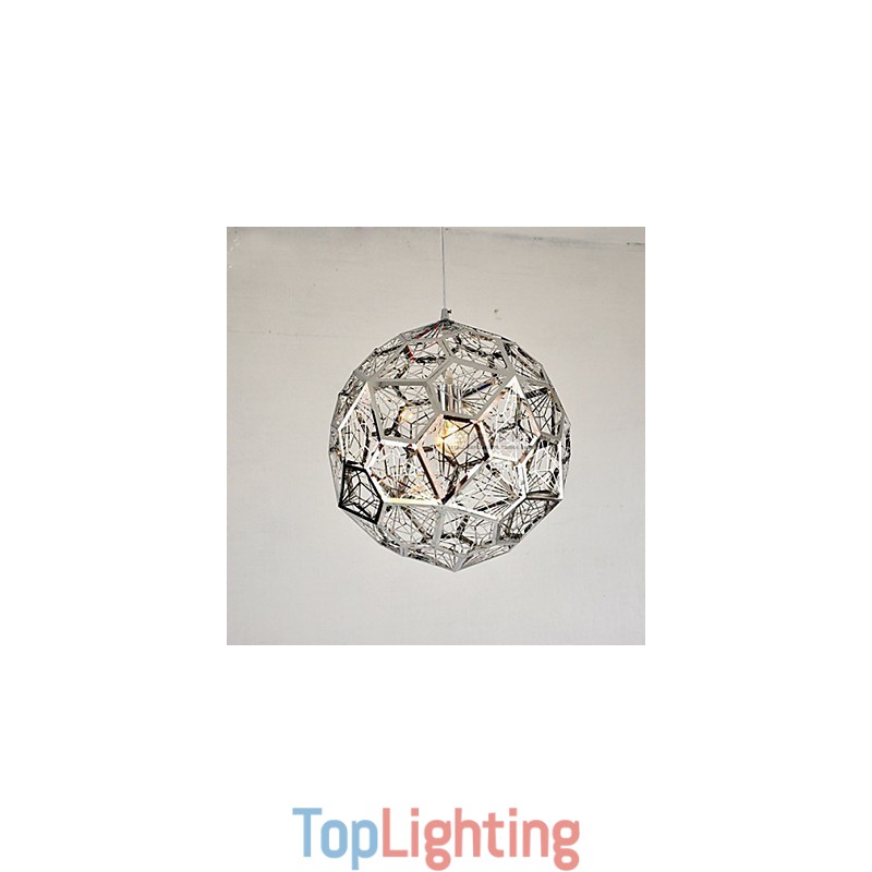 Silver Silver Brick Mesh Chandelier