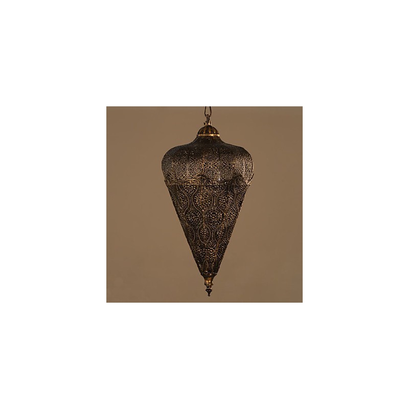 Southeast Asian American Retro Hand Hollow Iron Chandelier