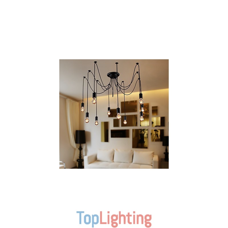 Chandelier Vintage Design Bulbs Included Living 10 Lights Pendant Light