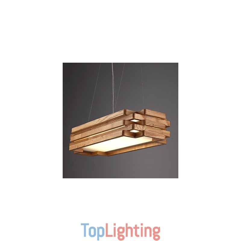 Modern Contemporary Country Mini Style Wood Bamboo Pendant Light