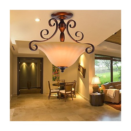Rustic Lodge Vintage Mini Style Painting Metal Pendant Light Rustic Lodge Vintage Mini Style Painting Metal Pendant Light