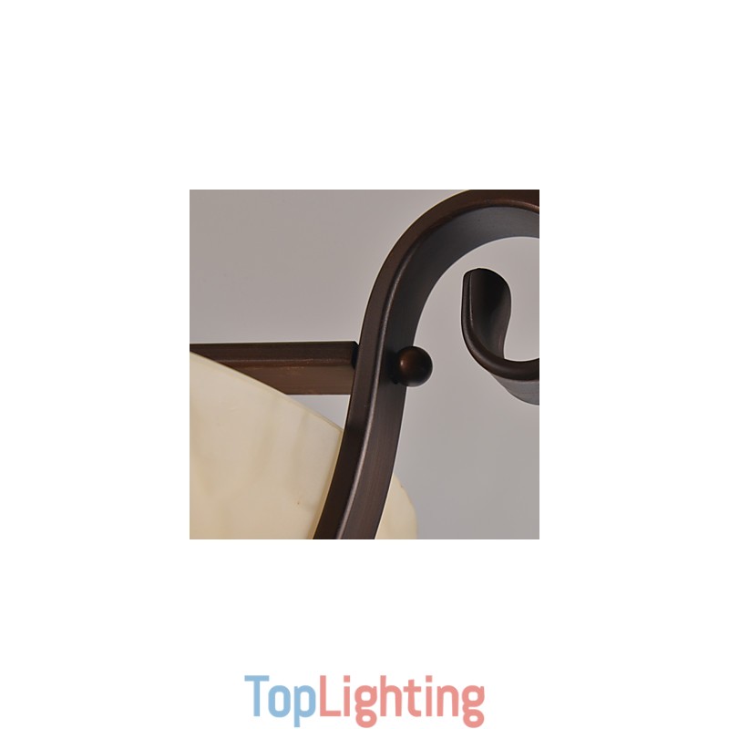 Rustic Lodge Vintage Mini Style Painting Metal Pendant Light