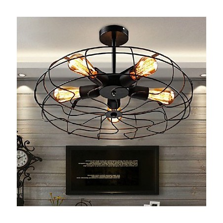 Industrial Vintage Metal Fan Pendant Lamp Steampunk Ceiling Chandelier Light Industrial Vintage Metal Fan Pendant Lamp Steampunk Ceiling Chandelier Light