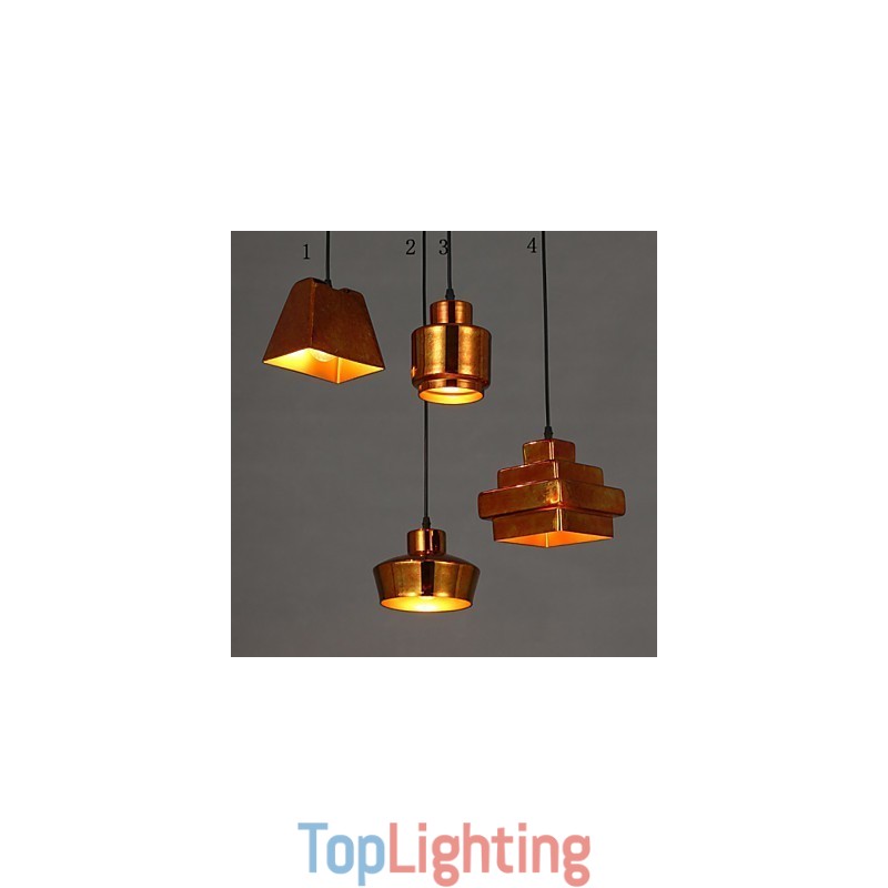 American Country Retro Glass Chandelier Rusty Sitting Droplight
