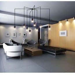Northern Europe Creative Contracted And Geometric Line design Pendant Light