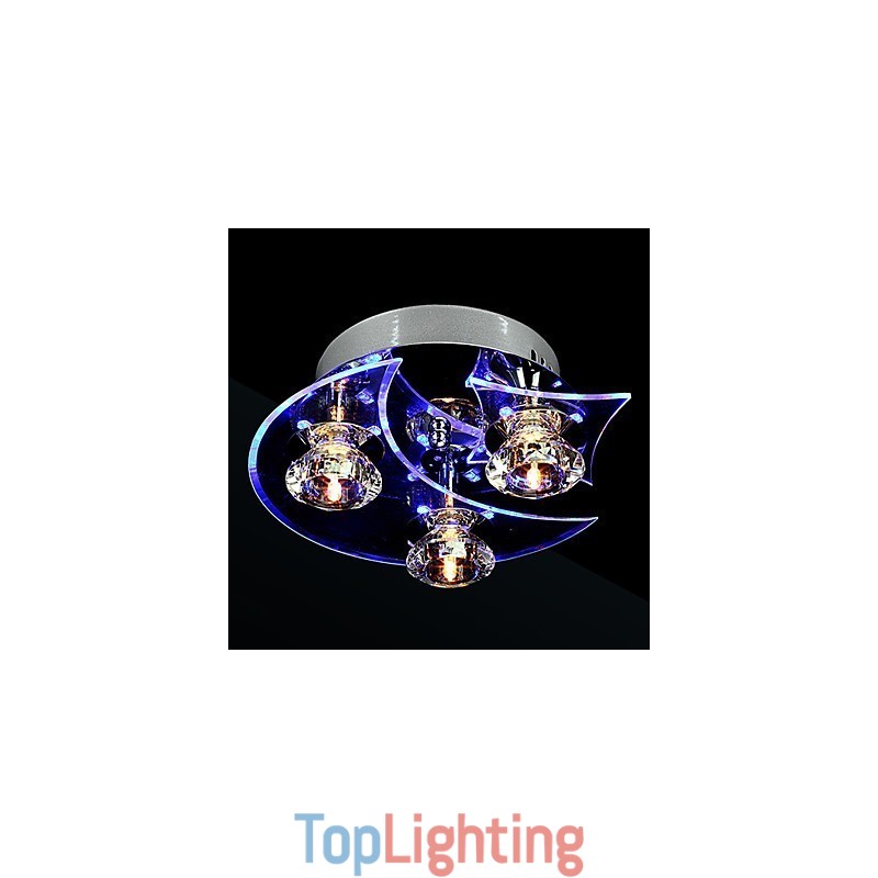 Chandelier Modern Crystal Living 3 Lights