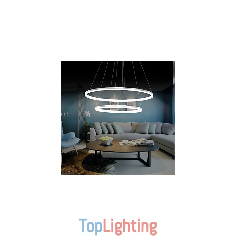 Modern Design Pendant Light 4High Quality Acrylic Double Ring Fit