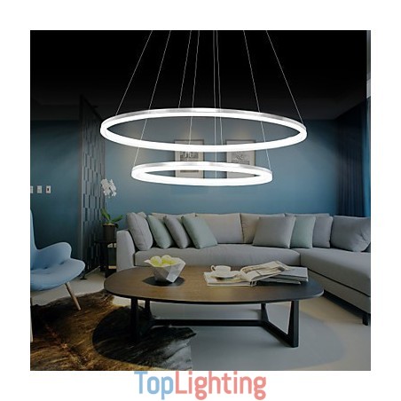 Modern Design Pendant Light 4High Quality Acrylic Double Ring Fit Modern Design Pendant Light 4High Quality Acrylic Double Ring Fit