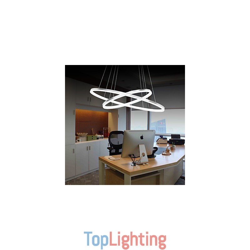 Modern Design Pendant Light 4High Quality Acrylic Double Ring Fit