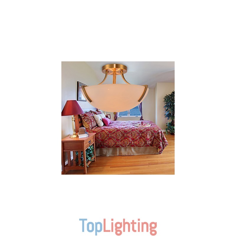 Rustic Lodge Vintage Mini Style Painting Metal Pendant Light