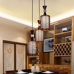 The Cane Makes Up Hand Woven Individuality Creative Arts Droplight Lamp Light