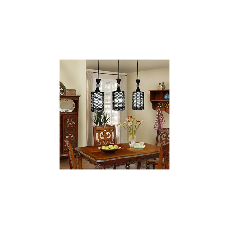 The Cane Makes Up Hand Woven Individuality Creative Arts Droplight Lamp Light