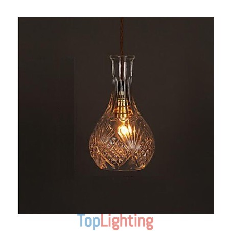 Romantic Bottle Creative Carved Art Glass Chandelier Light Pendant Light Romantic Bottle Creative Carved Art Glass Chandelier Light Pendant Light