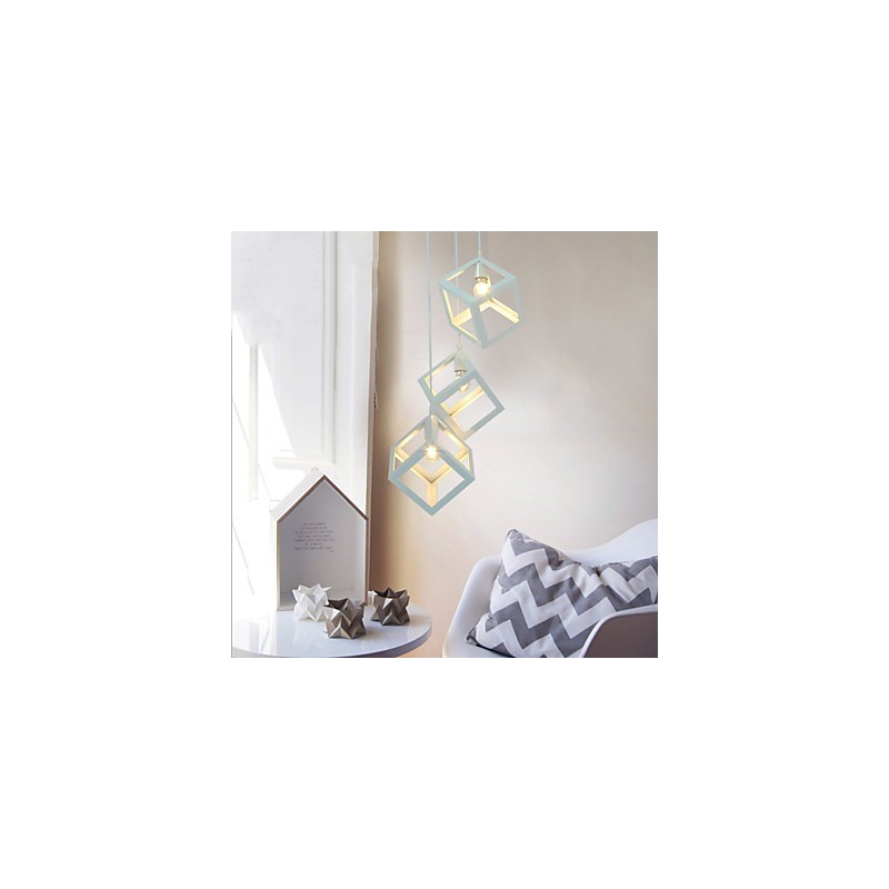 Retro Mini Style Painting Metal Pendant Light