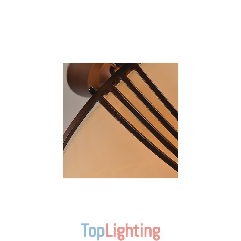 Rustic Lodge Vintage Mini Style Painting Metal Pendant Light