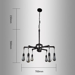 Retro Metal Ceiling Light Cafe