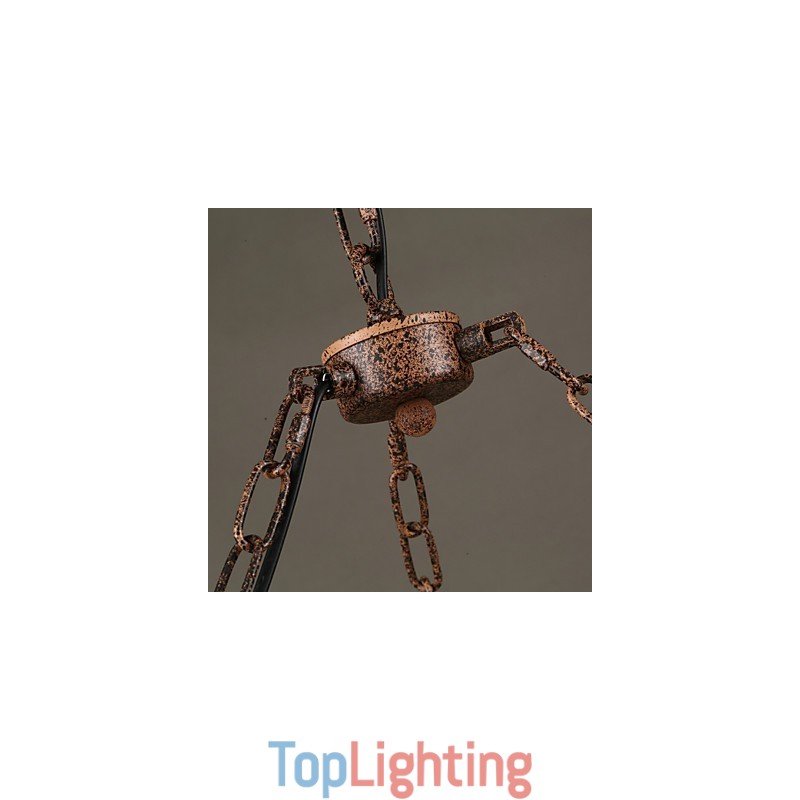 Vintage Country Painting Metal Pendant Light Garage