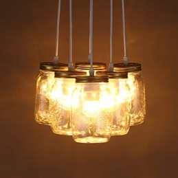 Creative Wishing Bottle Glass Sweet Children Three Droplight Lamp