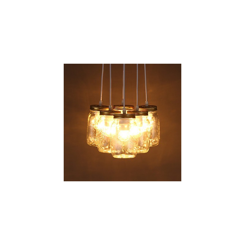 Creative Wishing Bottle Glass Sweet Children Three Droplight Lamp