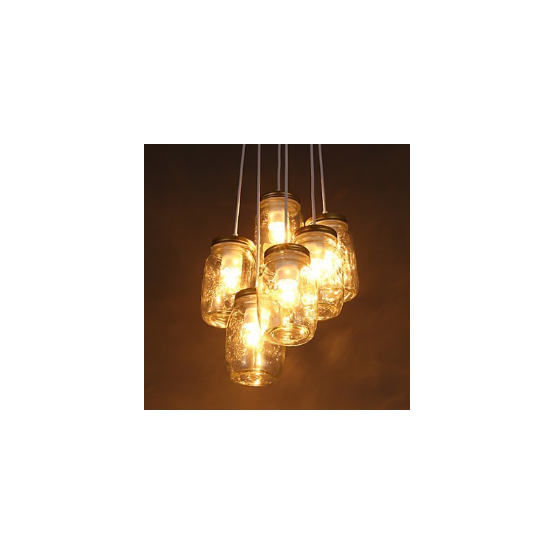 Creative Wishing Bottle Glass Sweet Children Three Droplight Lamp