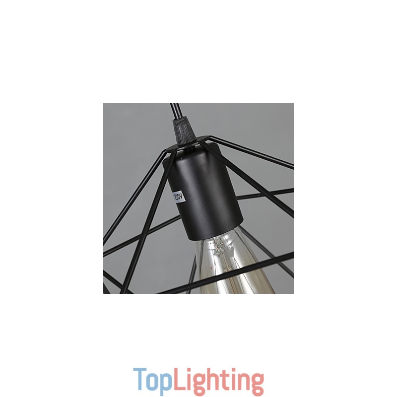 Geometrical Line Diamond Wrought Iron Chandelier Pendant Light Modern Contemporary