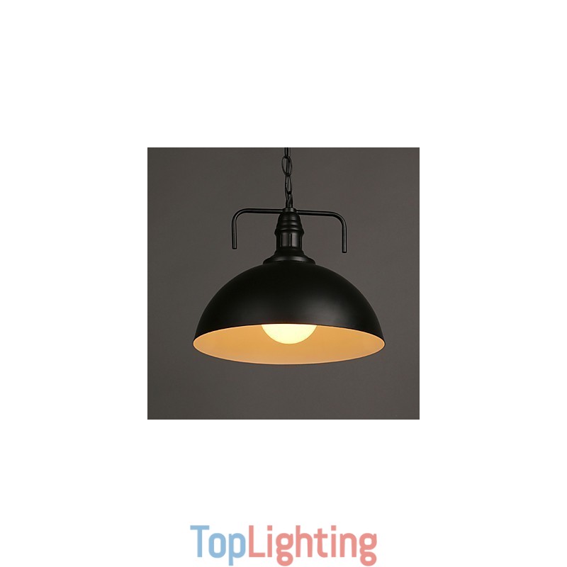 Nordic American Country Industrial Semicircle Fashion Wrought Iron Single Head Droplight