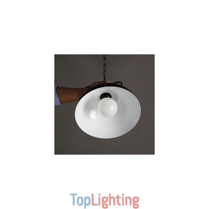 Nordic American Country Industrial Semicircle Fashion Wrought Iron Single Head Droplight