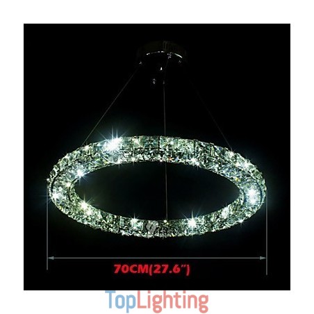 Crystal Pendant Lighting Modern Single D70CM Three Sides K9 Crystal Indoor Ceiling Lights Lamp Fixtures Crystal Pendant Lighting Modern Single D70CM Three Sides K9 Crystal Indoor Ceiling Lights Lamp Fixtures