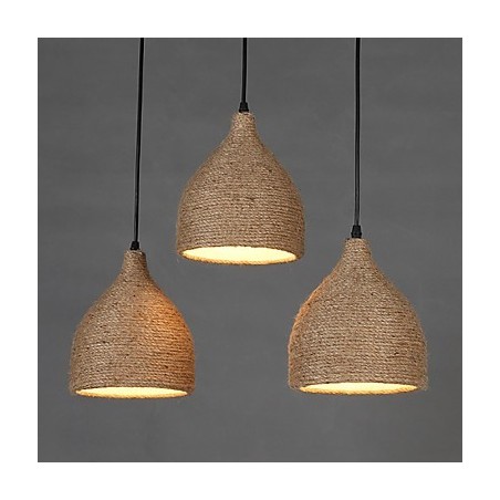 Country Lofts Restoring Ancient Ways Hemp Rope Single Head Small Droplight Lamp Country Lofts Restoring Ancient Ways Hemp Rope Single Head Small Droplight Lamp