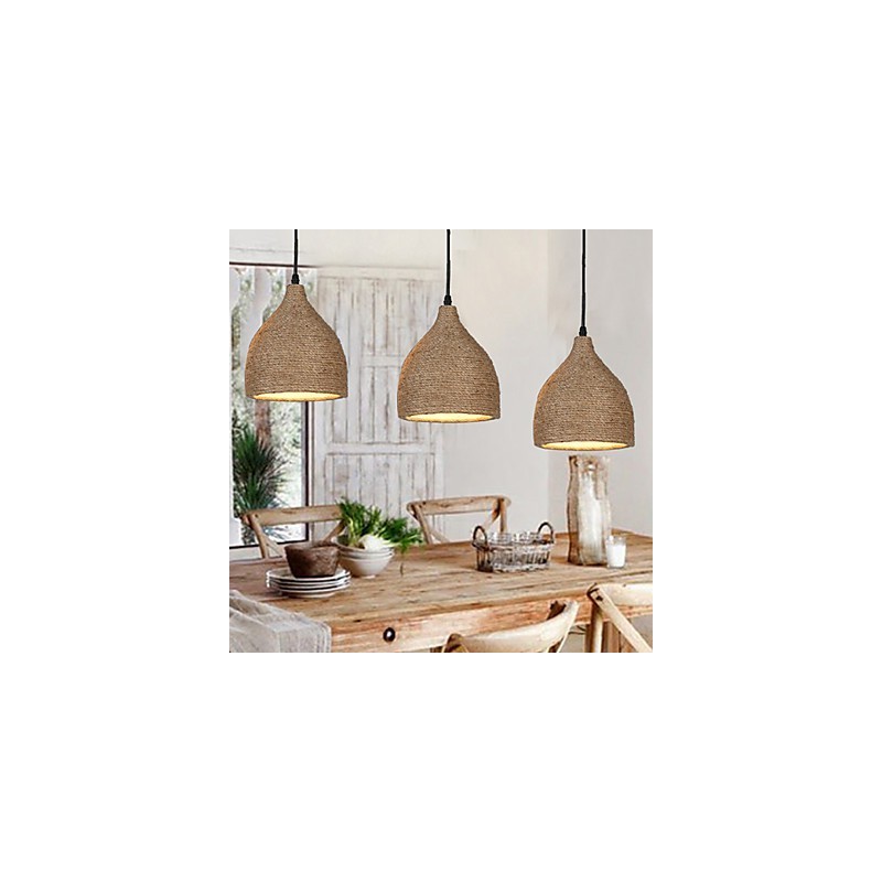 Country Lofts Restoring Ancient Ways Hemp Rope Single Head Small Droplight Lamp