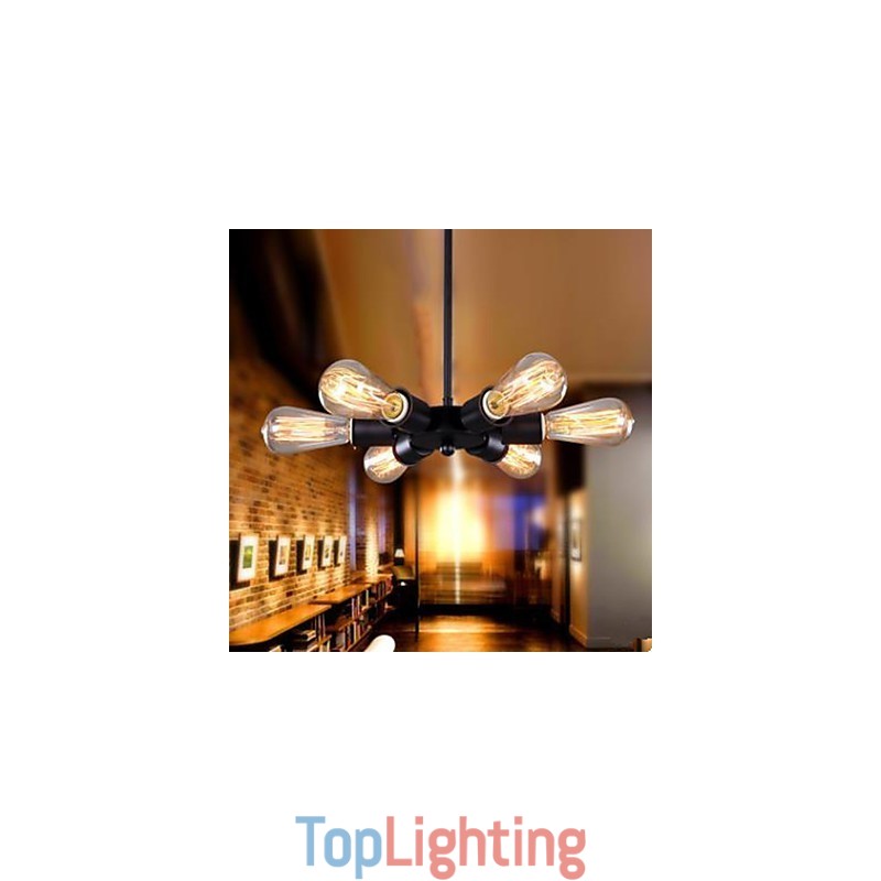 American Country Industrial Wind Six Head Ferris Wheel Droplight