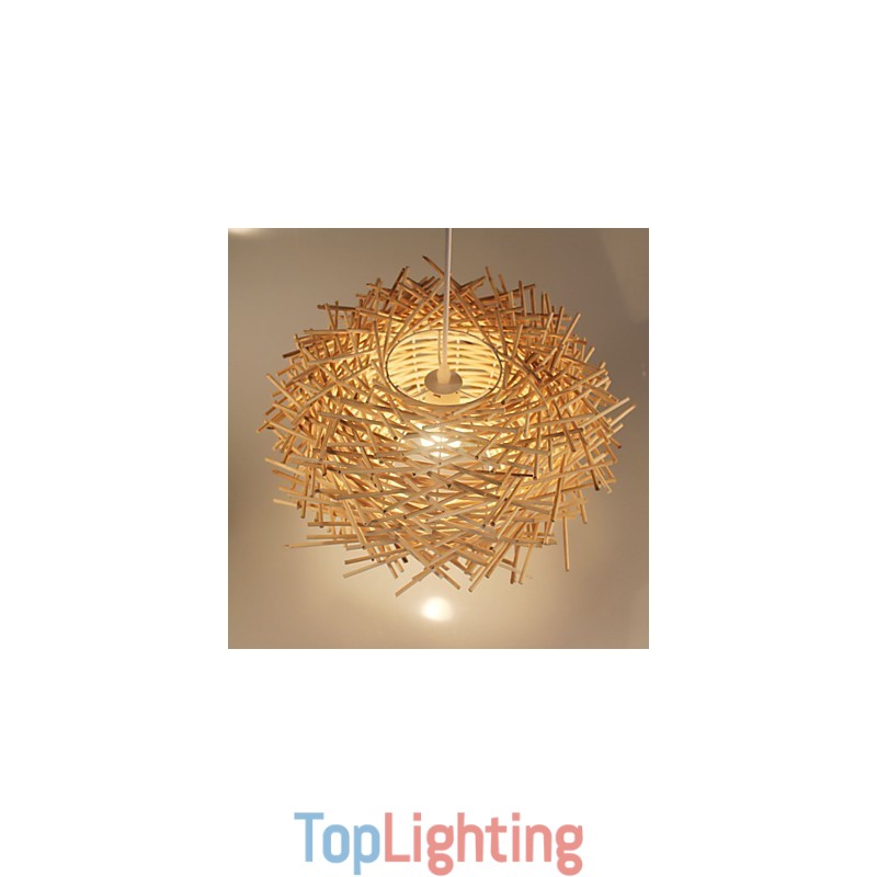 European and American Denss Rattan Weaving Chandelier
