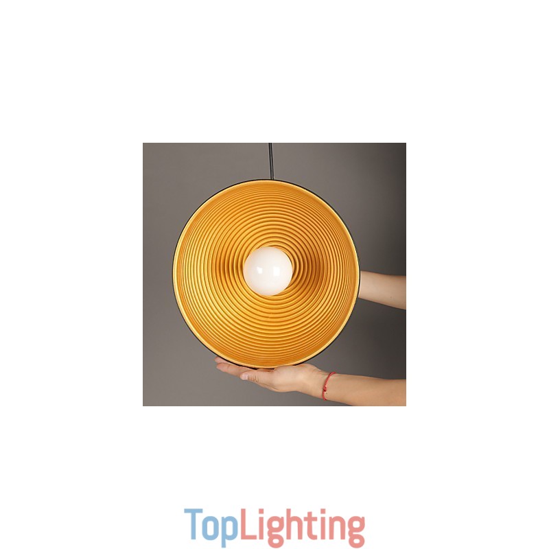 Creative Lamp Round Chimney Droplight Wrought Iron Character Meals Chandelier Black And White