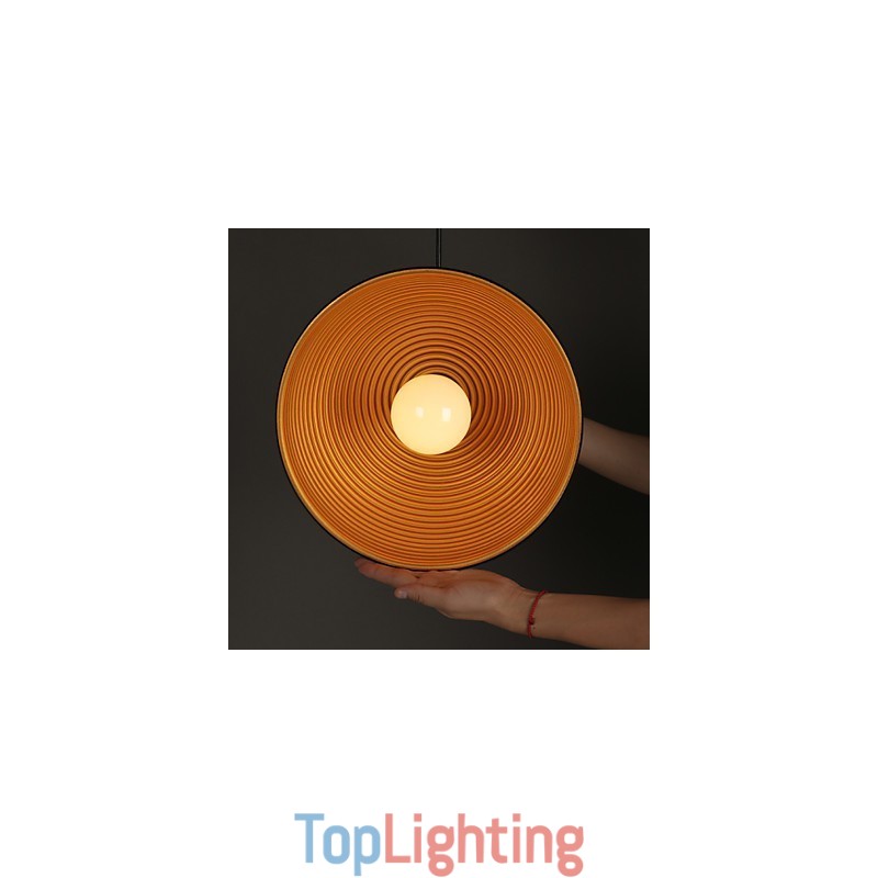 Creative Lamp Round Chimney Droplight Wrought Iron Character Meals Chandelier Black And White
