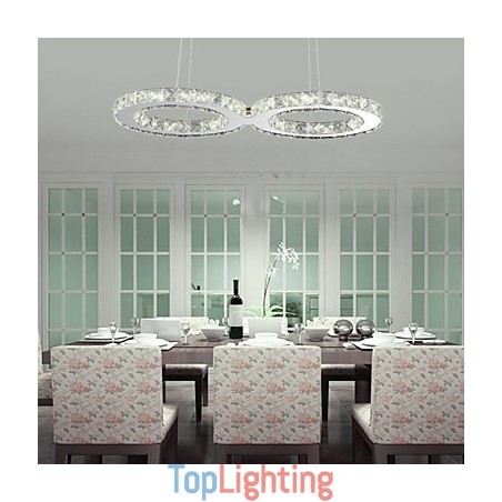 Modern Contemporary Crystal Chrome Metal Pendant Light Modern Contemporary Crystal Chrome Metal Pendant Light