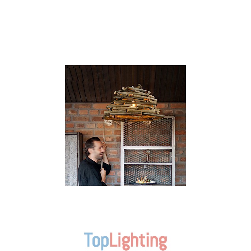 Retro Classic Wooden Ceiling Lights Simple Pendant Lamps Cafe Pendant Lamp