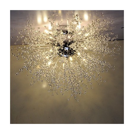 G4 Mitated Crystal Lamp Pendant Light Stainless Steel Dia 90CM G4 Mitated Crystal Lamp Pendant Light Stainless Steel Dia 90CM