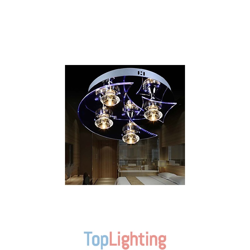 Chandelier Modern Crystal Living 4 Lights
