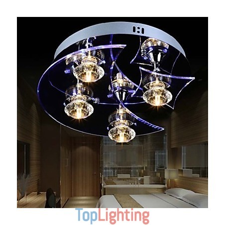 Chandelier Modern Crystal Living 4 Lights