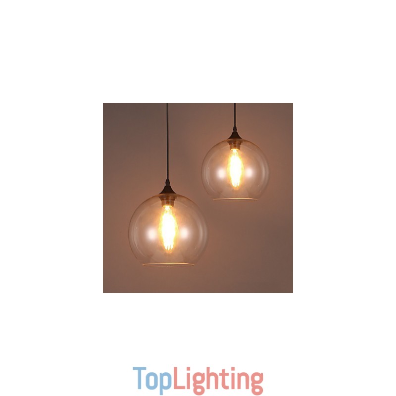 American Creative Nordic Contracted Rural Glass Ball Single Head Droplight Lanp