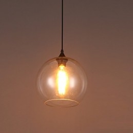 American Creative Nordic Contracted Rural Glass Ball Single Head Droplight Lanp