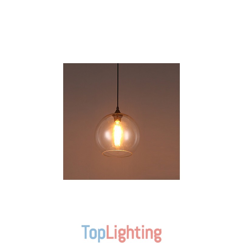 American Creative Nordic Contracted Rural Glass Ball Single Head Droplight Lanp